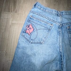 super cute elephant embroidered Calvin Klein jeans